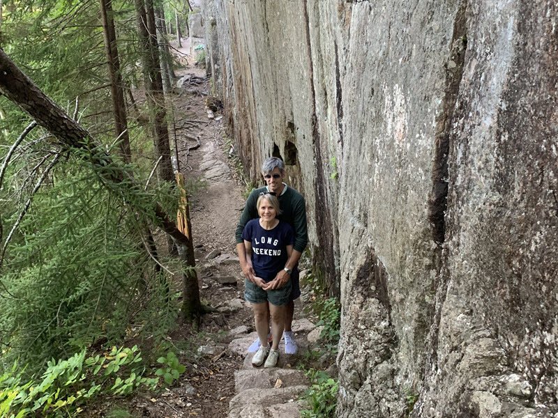 hiking in Acadia National Park